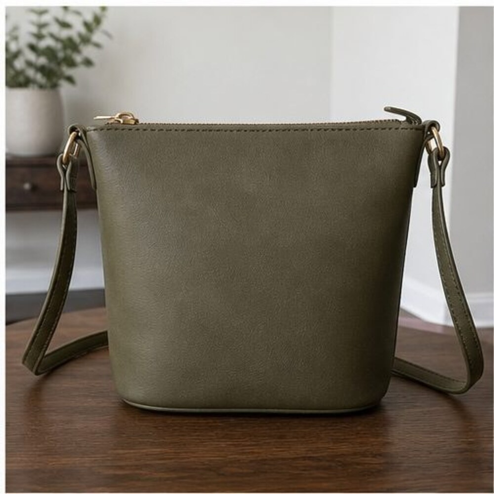 Forest Saffiano Crossbody Bag